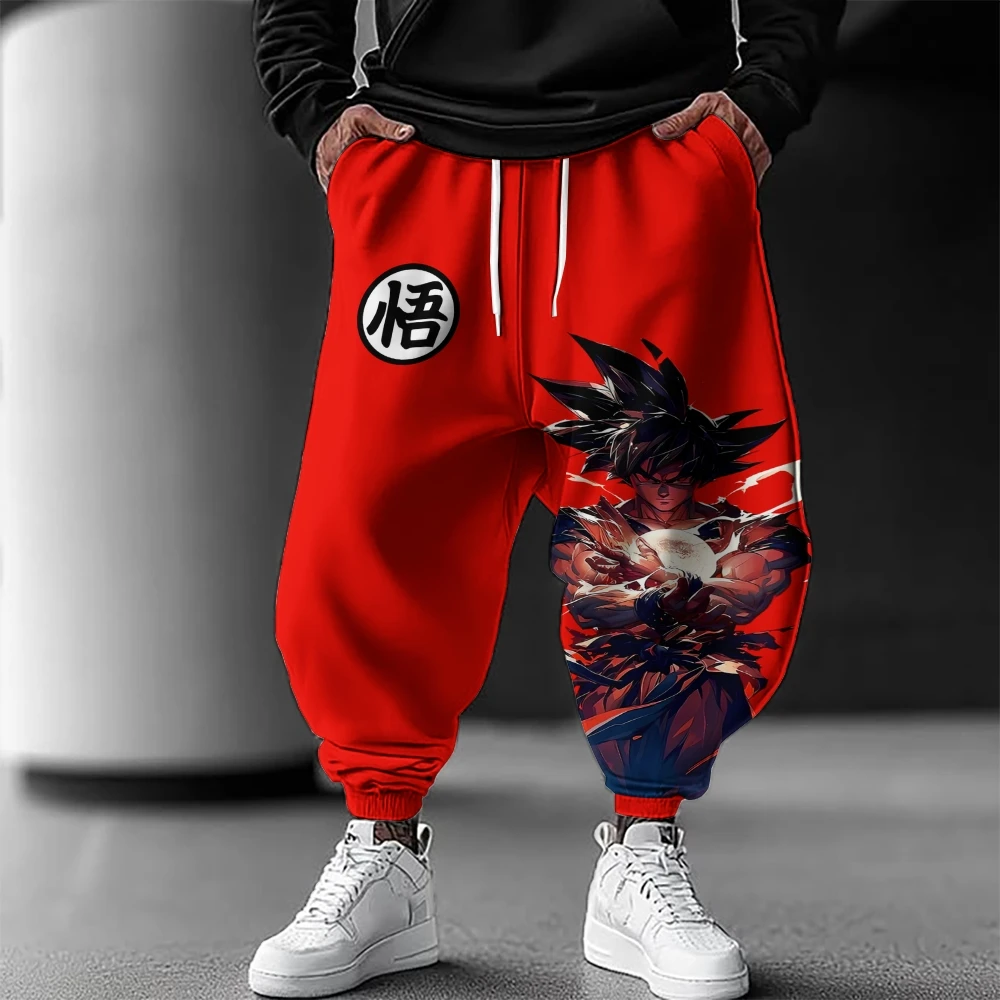 Dragon Ball Z Anime Broek Anime Katoen Loose Fit Mannen Vrouwen Herfst Winter Jogger Streetwear Gym Oversized Workout ​   Heren nieuw