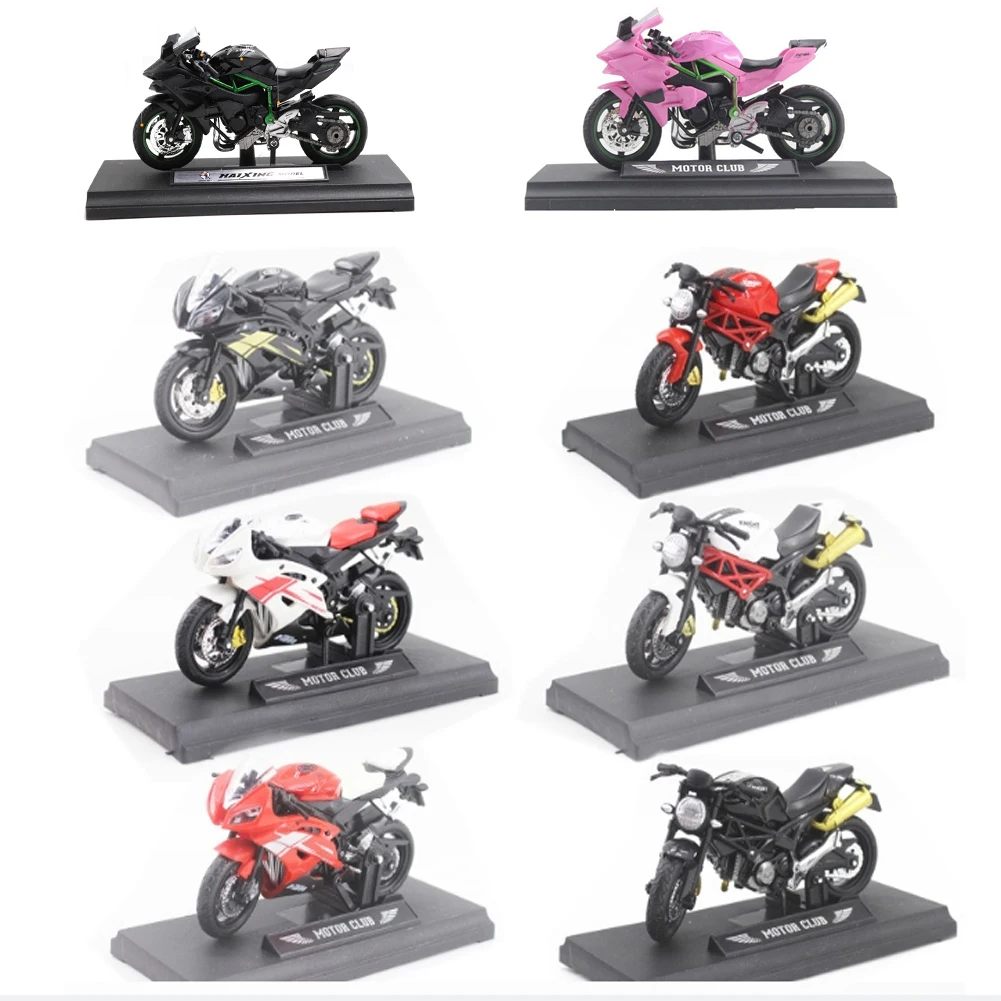 1: 18 Alloy+Plastic Car Decoration Off-Road Vehicle Collection Office Model Toy Die-Casting Motorcycle Simulation Portable
