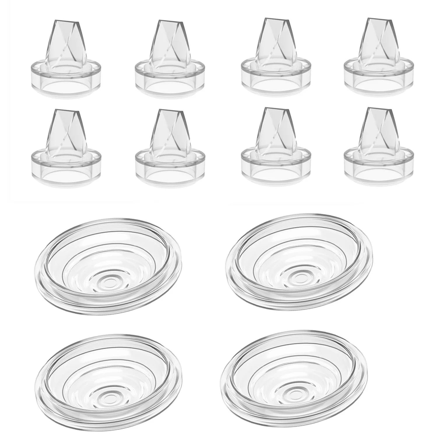 12Pcs Duckbill Valves and Diaphragm Compatible with Momcozy S9 Pro/S12 Pro Wearable Breast Pump, Breast Pump Replacement Parts