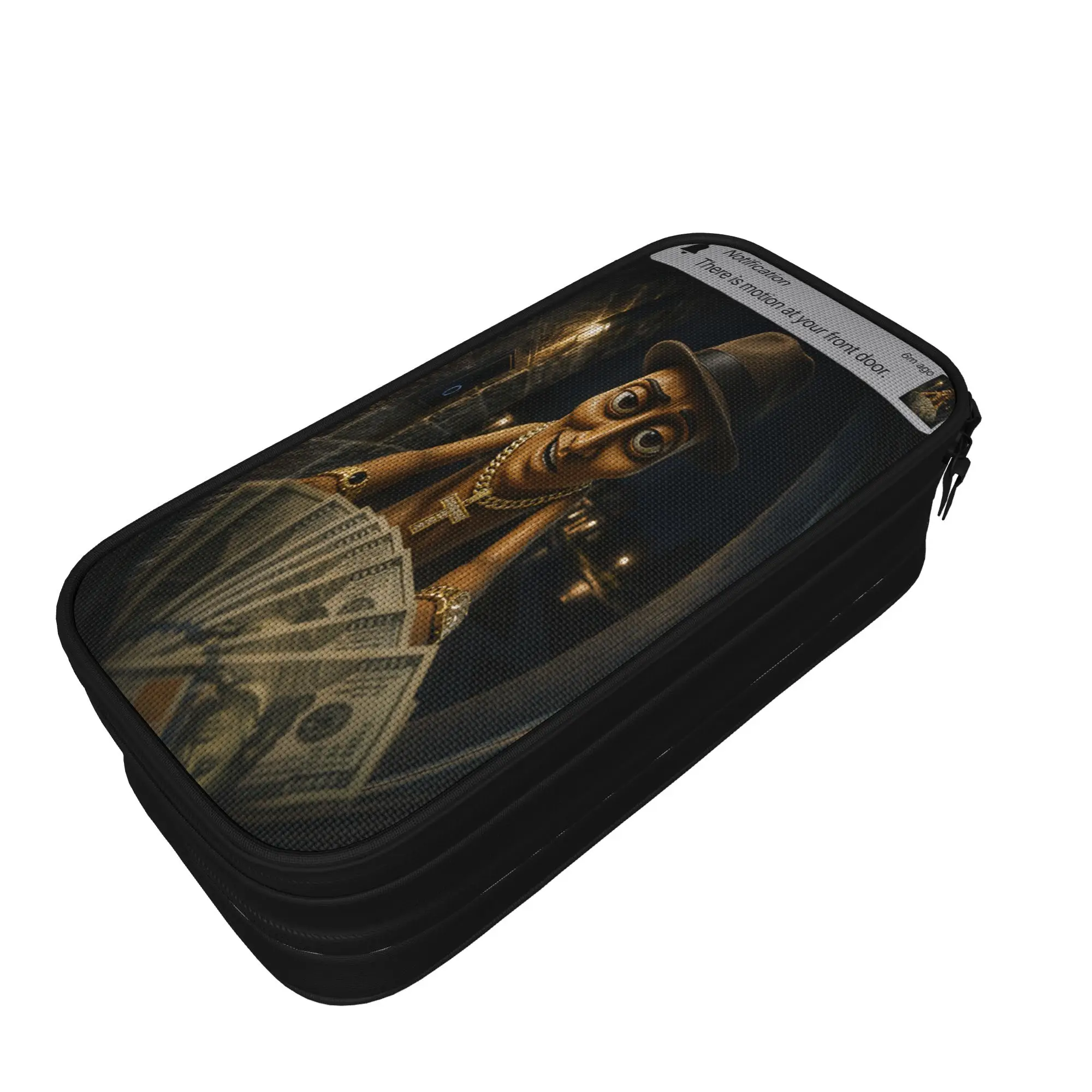 Fashion Pencil Case There is Motion At Your Front Door Tung Tung Tung Sahur Meme Pencil Bag Back To School Pencil Cases
