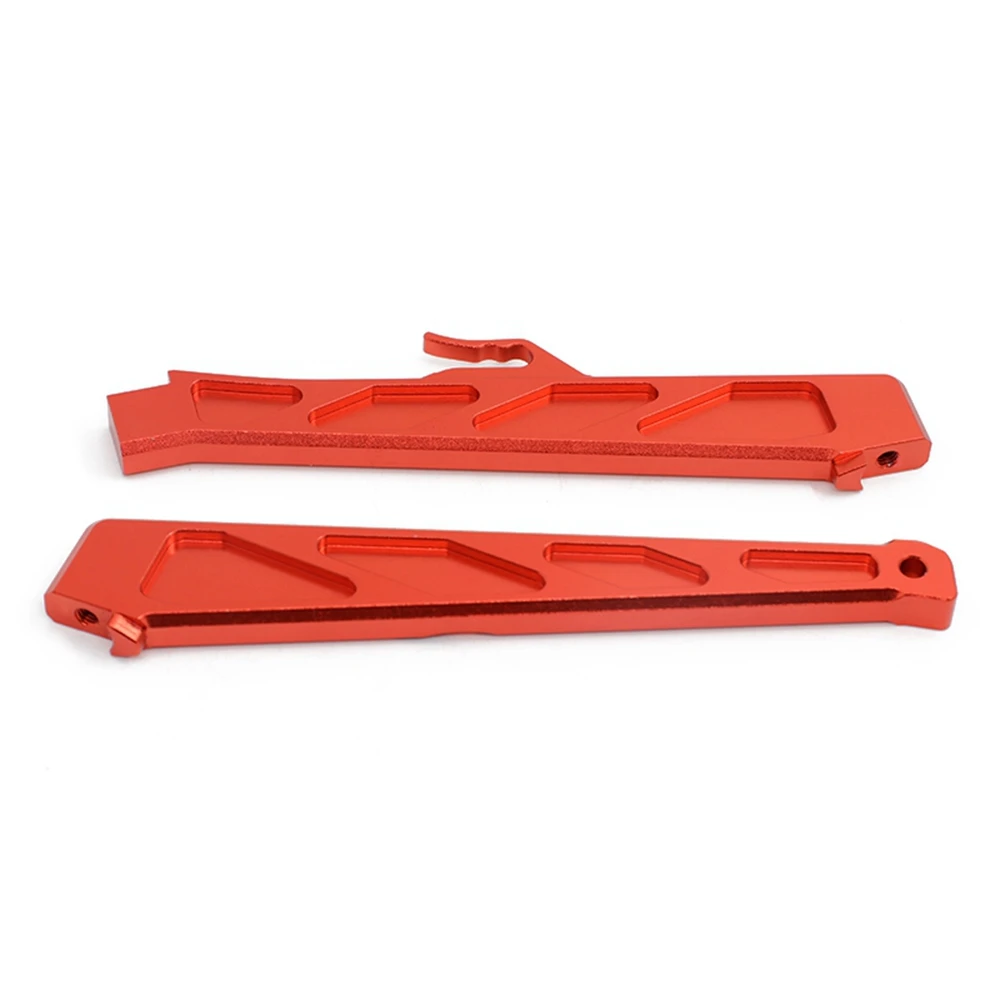 2Pcs Metal Front and Rear Chassis Brace Support for ARRMA Mojave 1/7 6S 4WD BLX RC Truck Car Upgrade Parts,Red