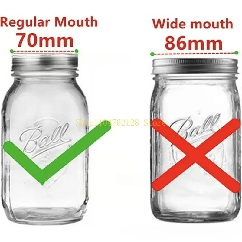 Stainless Steel Jar Shaker Lid with Silicone Seals for Dredge Flour, Sugar, Salt, Peppers Fits Regular Mouth Jars best sale
