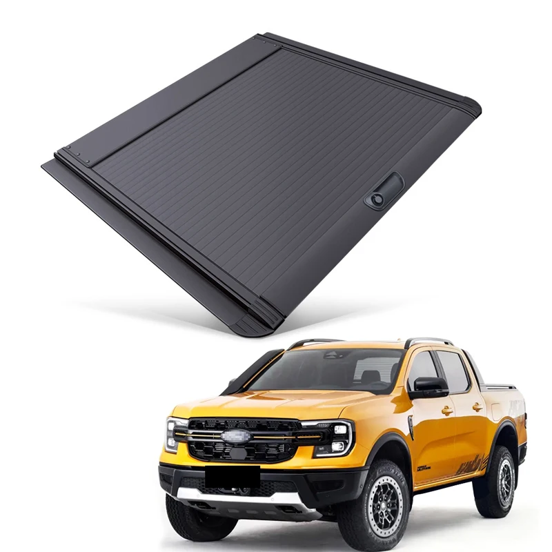 Car Parts Roller Lid Up Pick Up Truck Aluminium Alloy Tonneau Cover For Ford Ranger 2019-2024