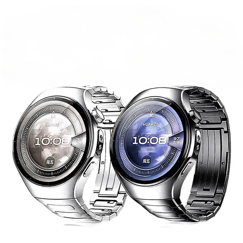 titanium-metal-strap-for-huawei-watch5-46mm-42mm-official-design-press-fit-seamless-arc-quick-release-smartwatches-accessories