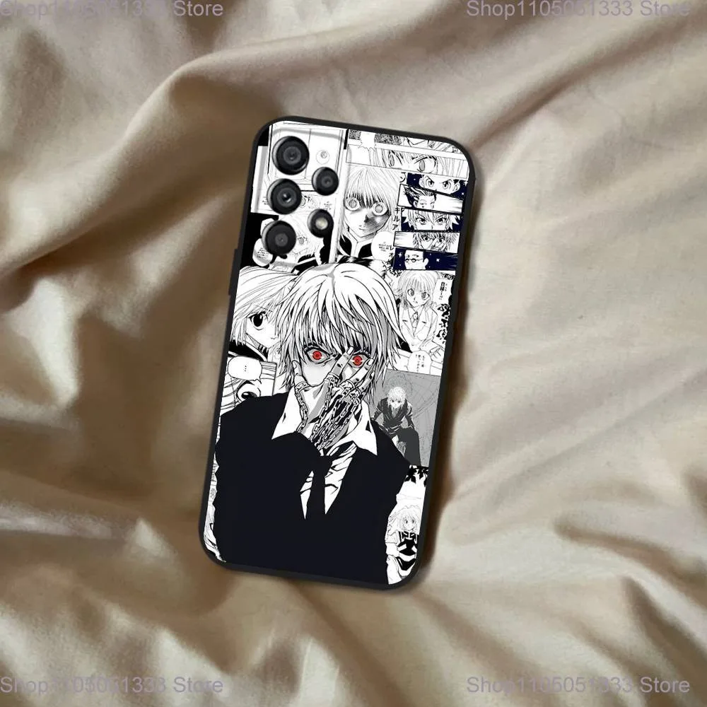 حافظة هاتف هنتر إكس هنتر كورابيكا لهاتف سامسونج جالاكسي A20، A21s، A22، A31، A32، A52، A53، A72، 73، A80 غطاء أسود ناعم