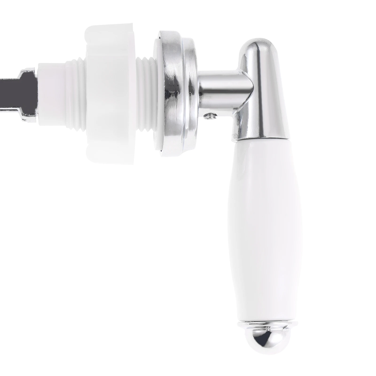 Zinc Alloy with Smooth Ceramic Toilet Flush Handle Fit Tank Hole Dia Between 19-35mm Compatibility with Standard Water Tanks