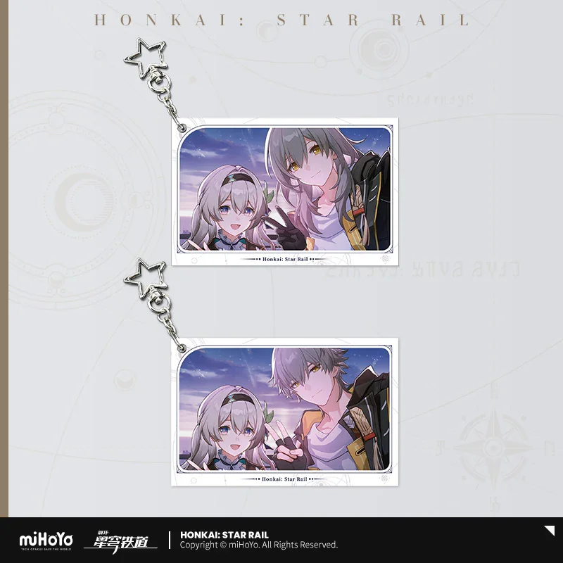 Official Honkai Star Rail Gaming Merchandise Cartoon Characters  Cosaplay Trailblazer Firefly Acrylic Group Photo Card