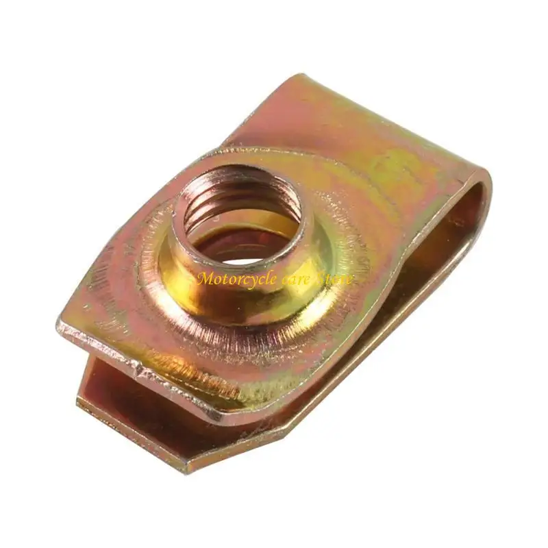 U75F U-Type Clips U-Style Clip-On- Nut U-Type Fasteners Nut with Thread M8-M6-M5-M4 Reed-Nuts for Car Motorcycle Scooter ATV