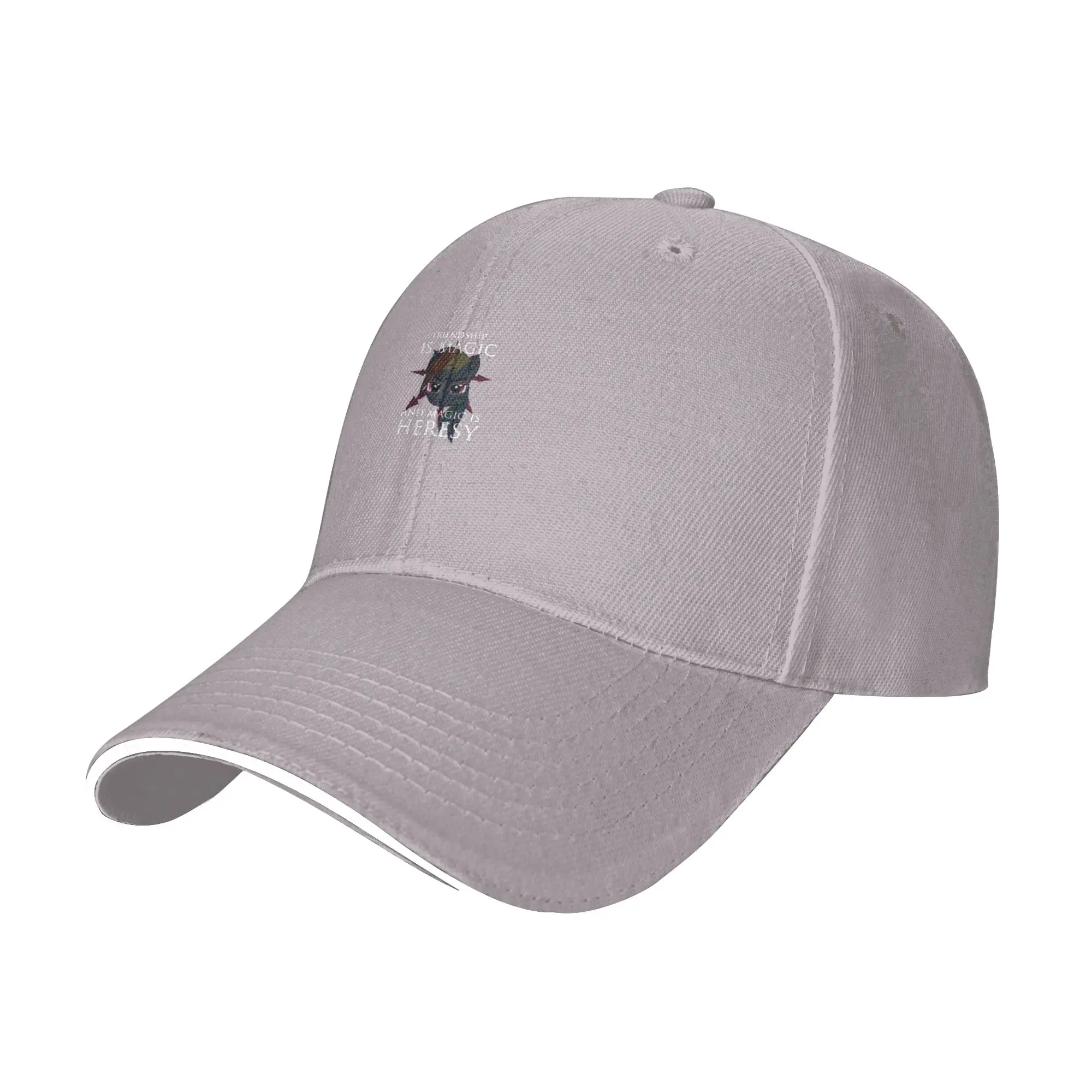 Hot Sale Friendship is magic  and magic is HERESY! Baseball Cap  Oversized Men's Hats  Party Gathering Men's Hats
