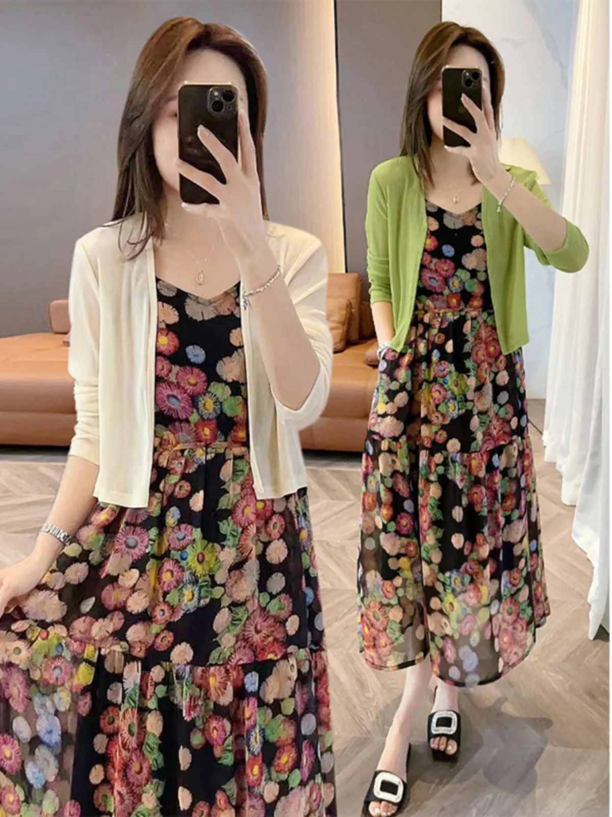 

Women's Summer New Ice Silk Short Thin Cardigan Sun Protection Outerwear Vest Top Knitted Air Conditioning Shirt Commute Style