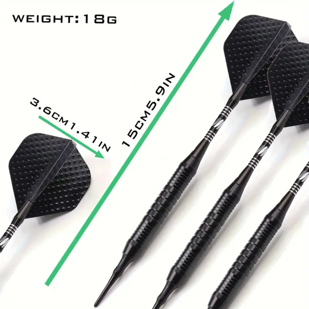 18g darts met zachte punt Professionele indoor plastic tip darts set voor elektronische dartbordspellen Plastic opbergdoos