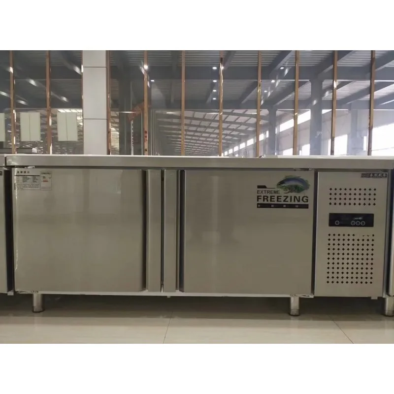 Customized School Salad Bar Salad Prep Counter Refrigerator Cooling DIsplay Salad Bar Moving Cart