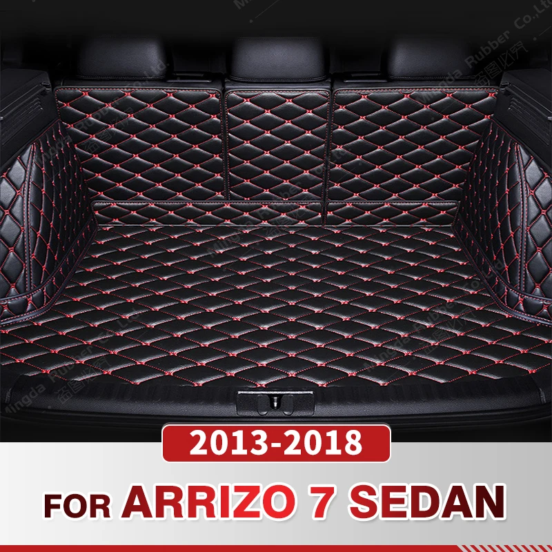 

Auto Full Coverage Trunk Mat For Chery Arrizo 7 Sedan 2013-2018 17 16 15 14 Car Boot Cover Pad Interior Protector Accessories