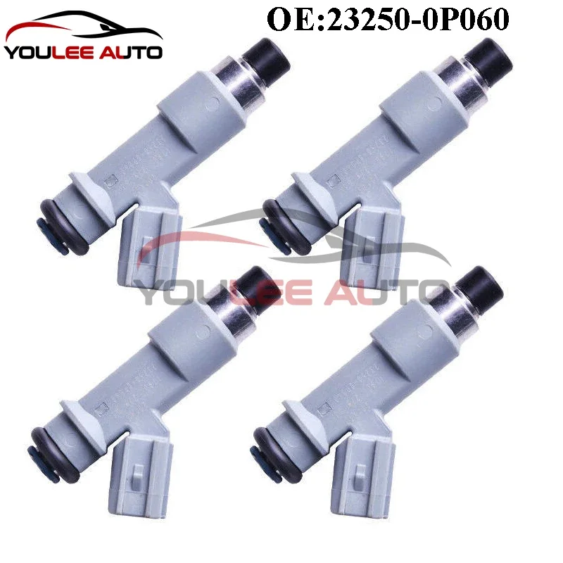 

4PCS 23250-0P060 232500P060 23209-0P060 232090P060 Fuel Injector Nozzle For Toyota Reiz GRX13 Crown GRS20 3GRFE 5GRFE 2010-2013
