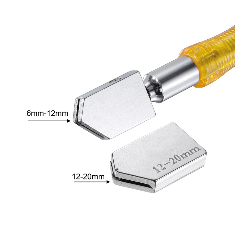 Professional Glass Cutter Pencil Style Oil Feed Carbide Tip with Replacement Blade Oil Dispenser Non-slip Scribing Pen