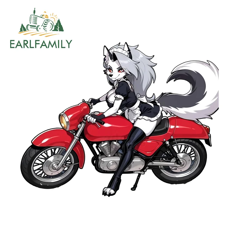 

EARLFAMILY Loona Helluva Boss мотоциклетные изысканные наклейки супер крутые наклейки на шлем окклюзия царапины солнцезащитный крем виниловый автомобильный аксессуар