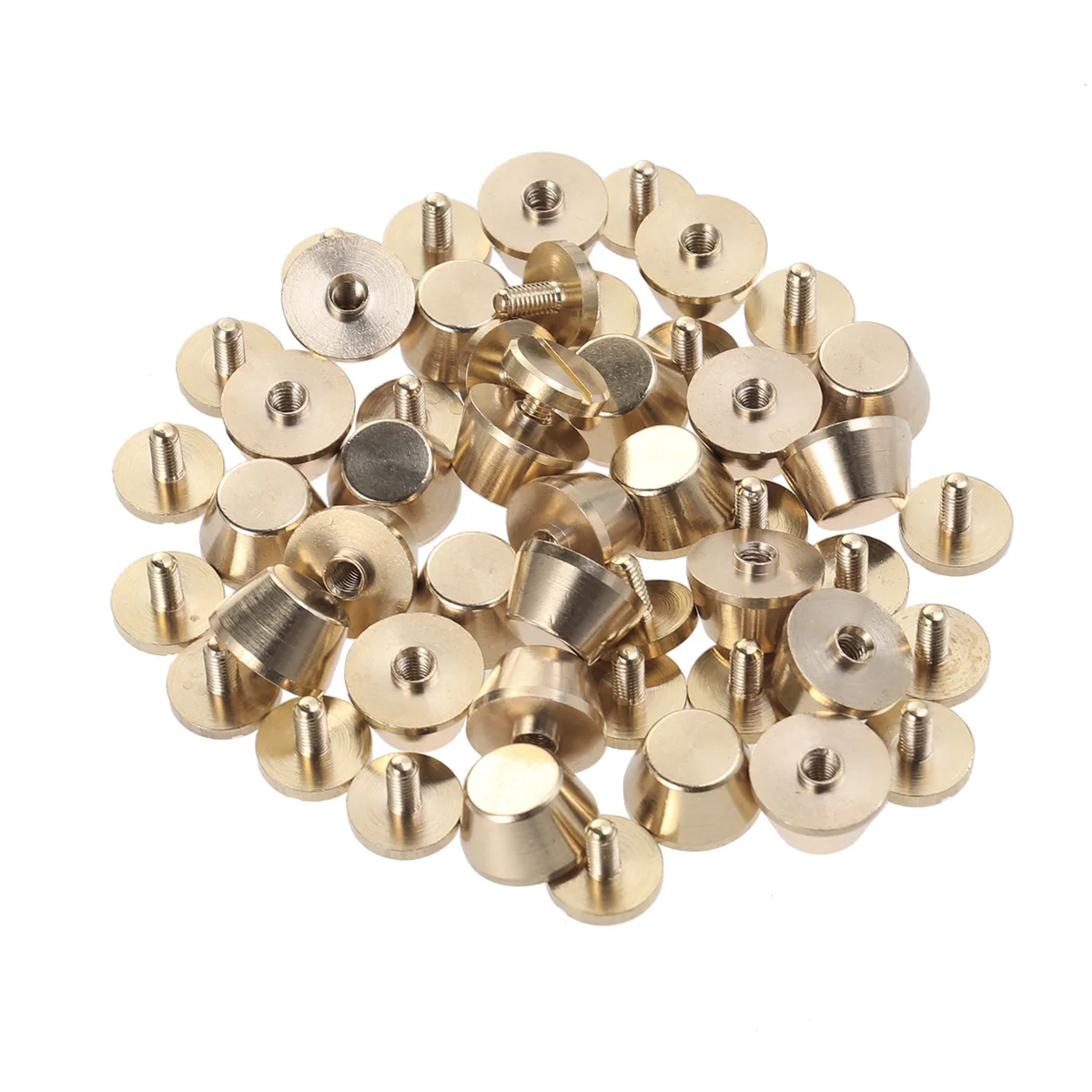 

25pcs 12X7Mm Copper Studs For Bags Tower Head Base Foot Pads Hardware Accessories Fine Copper Mounting Feet