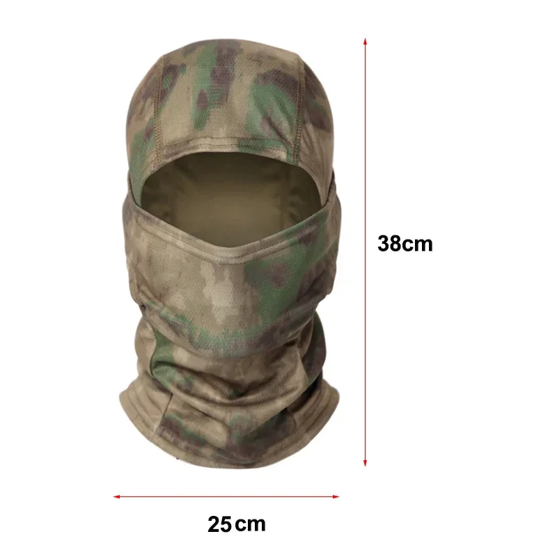 Czapki z daszkiem na lato Snapback Kapelusze przeciwsłoneczne Outdoor Camouflage Kominiarka Półmaska narciarska