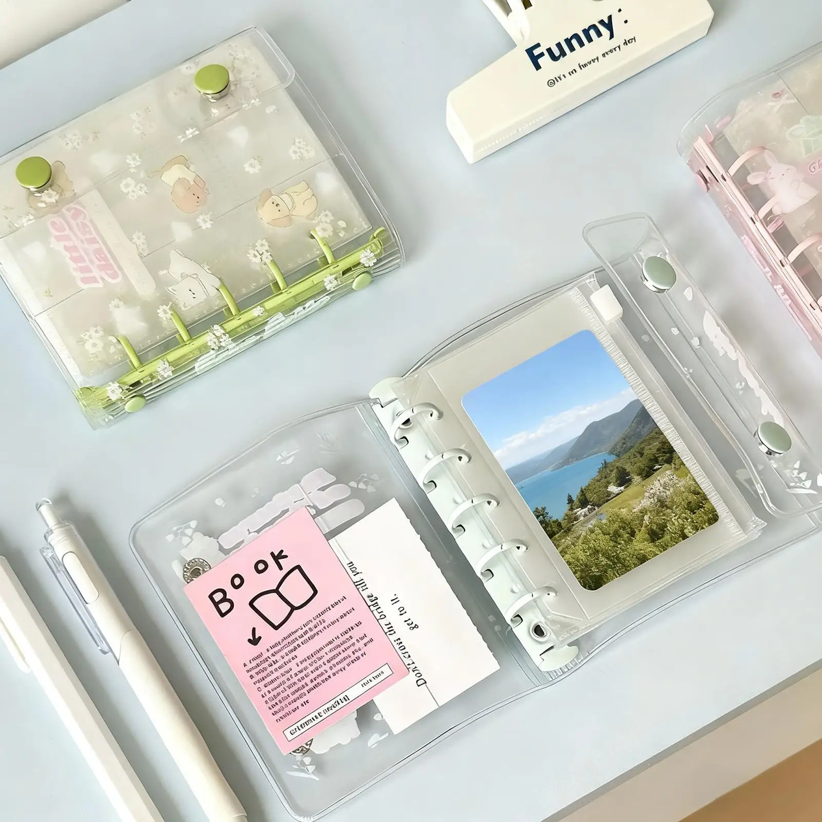 Clear Binder Sheet Protectors 10 Pieces 5-Ring M5 Zipper Document Sleeves Binder Protector Pages For Professionals Travelers