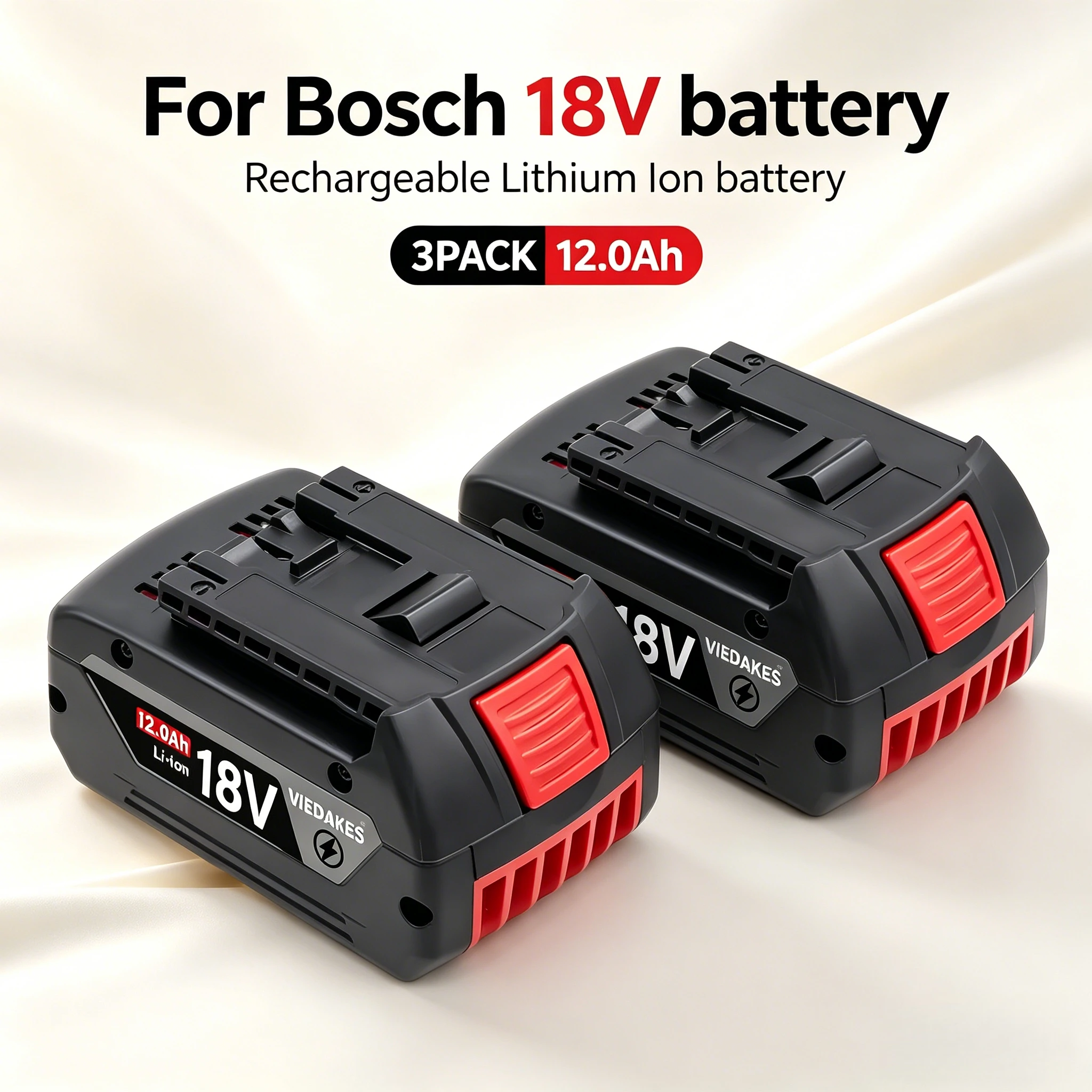 

Аккумулятор литий-ионный 12.0Ач 18В для Bosch 18В BAT619 BAT629 BAT639, мощный аккумуляторный блок для электроинструментов