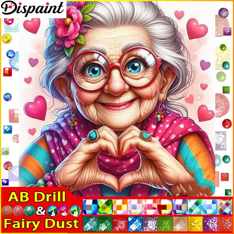 Dispaint Fairy Dust AB Square/Round Drill 5D DIY Diamond Painting 