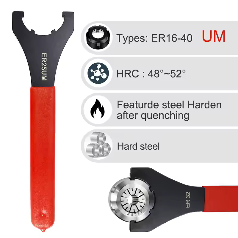 ER11 ER16 ER20 ER25 ER32 M UM Type CNC Nuts ISO APU Drill Wrench CNC Milling Machine Cutter Lathe Tools Shank ER Spanner - Image 3