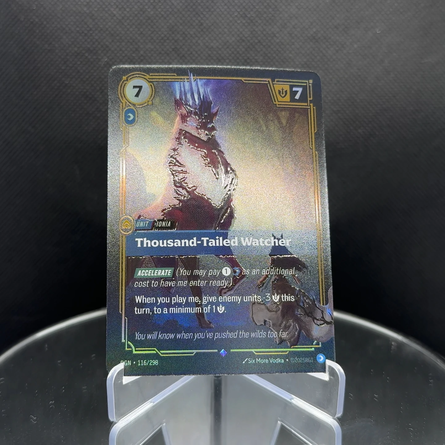 League of Legends Riftbound Thousand-Tailed Watcher OGN-116 Card