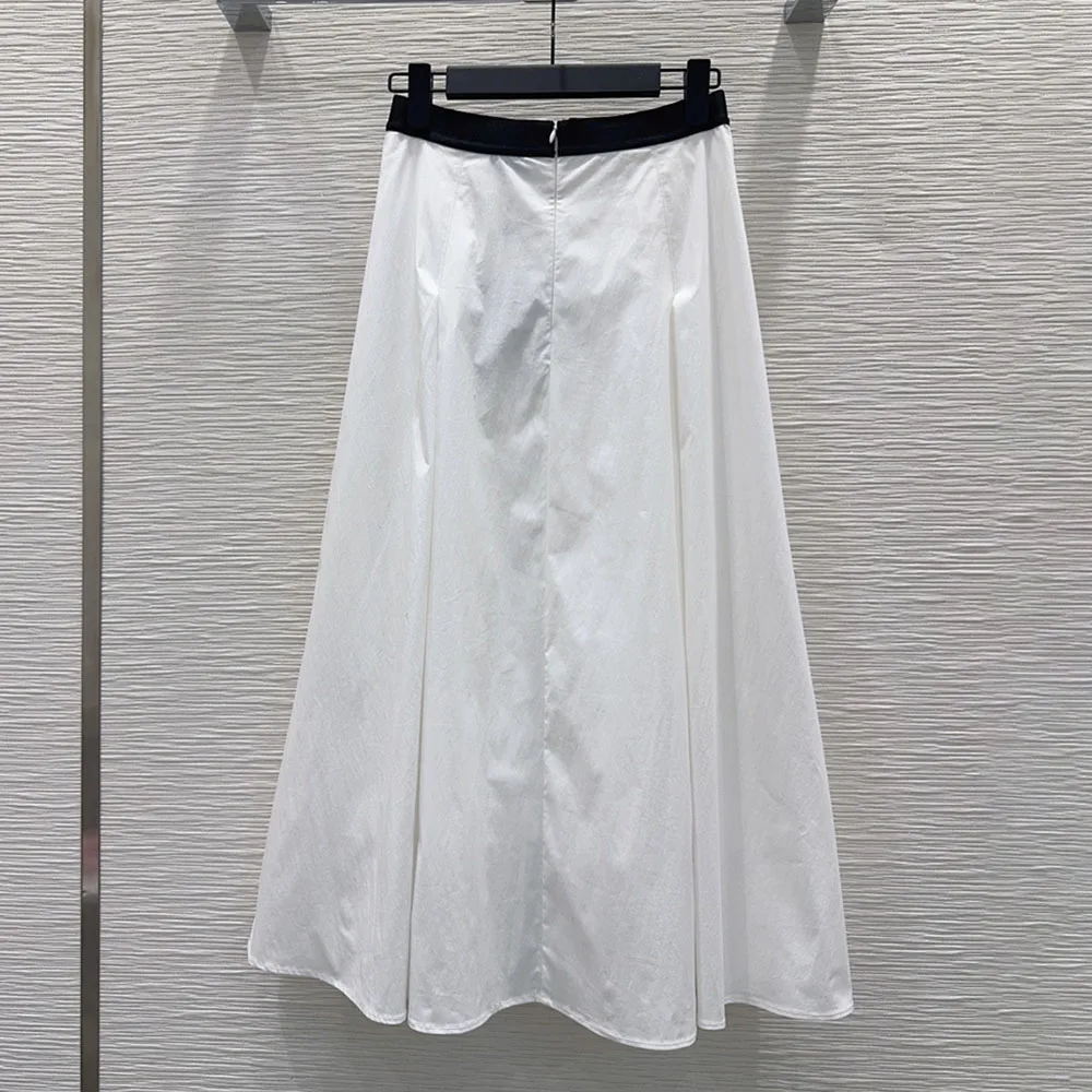 

High-quality 2026 model elastic waist skirt casual long dress suitable for wearing in summer autumn women's clothingxy2640401
