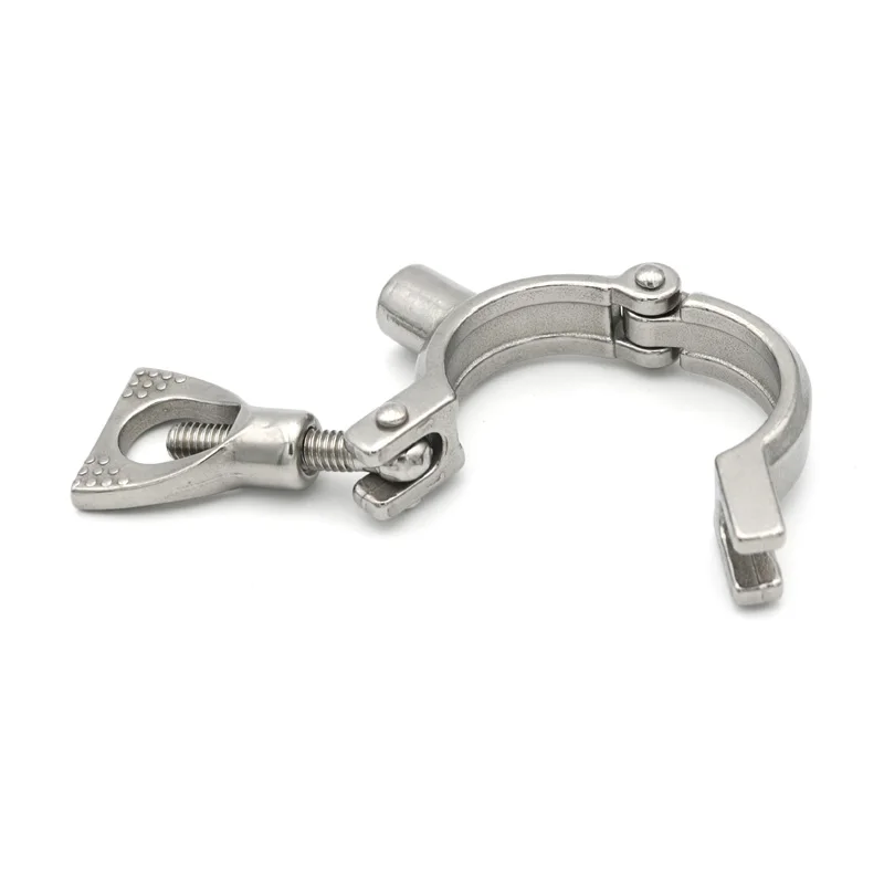 جديد 304 الفولاذ المقاوم للصدأ حامل الأنابيب الصحية المشبك نوع مقاطع دعم أنبوب قوس OD19 22 25 27 34 38 48 51 60 63 76 89 102 مللي متر #4