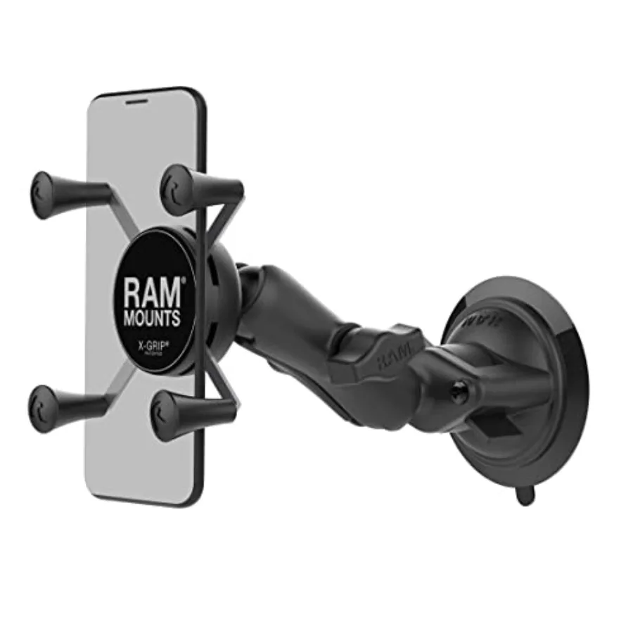 

Держатель для телефона на лобовое стекло X-Grip с присоской Twist-Lock, универсальный автомобильный и грузовой держатель для смартфона, размер B, средний кронштейн RAP