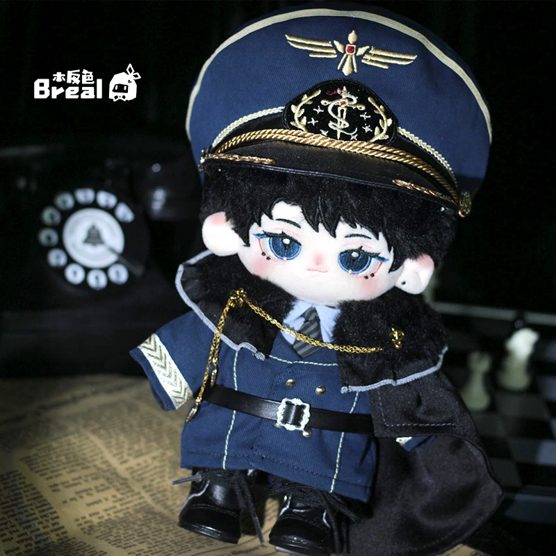 Pre-sale An Eagle AboveUniform Handsome Deep Blue Hat Military Cloak Coat Outfits Suit Cosplay For 20cm Dress Up Clothes