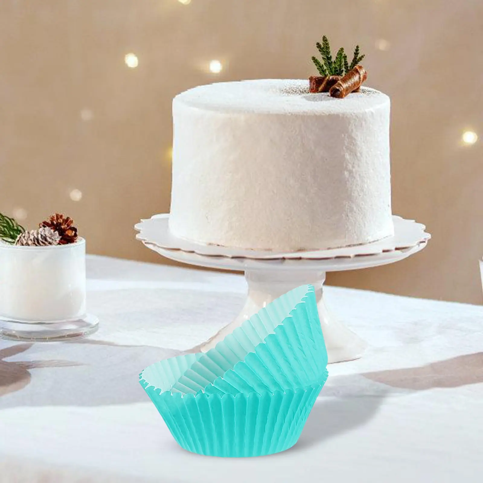 300Pcs Cupcake Liners Food Grade Paper Baking Cups for Muffins Cupcakes Mini Cakes Party Wedding Baby Shower Dessert Serving