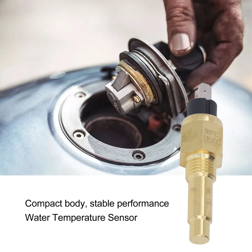 

M14×1.5 Thread Water Temperature Sensor 3W 6-24V Generator Water Temperature Sensor Sensitive Generator Temperature Sensor