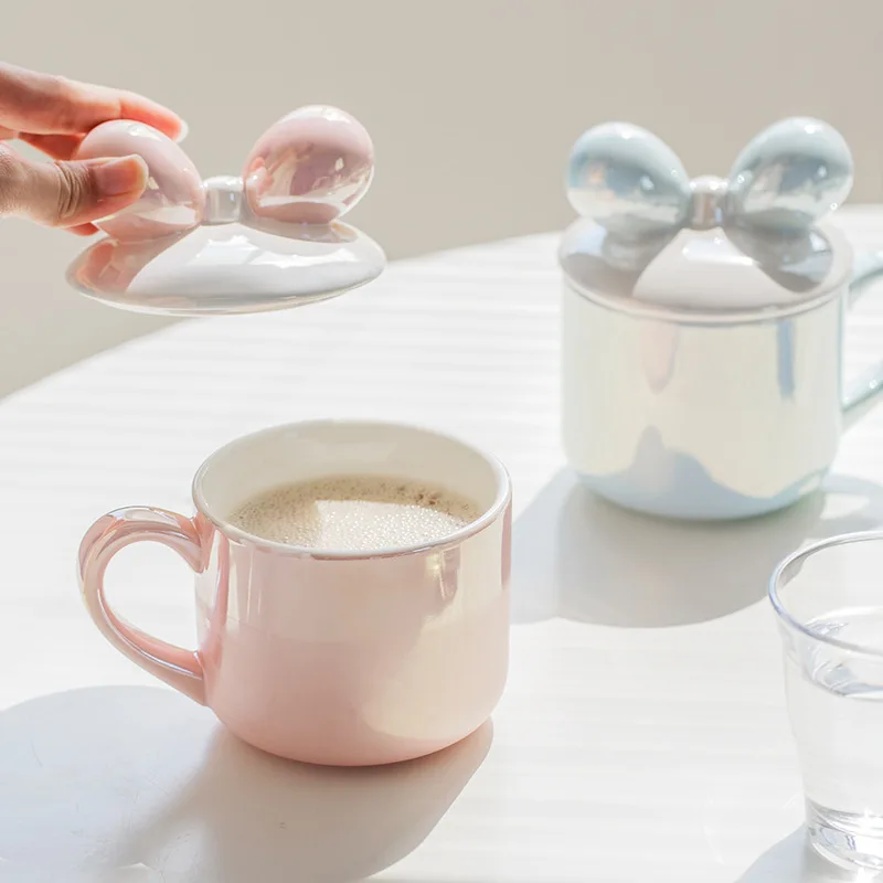 

Cute Knot Mugs Office Afternoon Tea Cups Couples Gifts Stainless Steel Cups No Lid Universal Mug for Men And Women