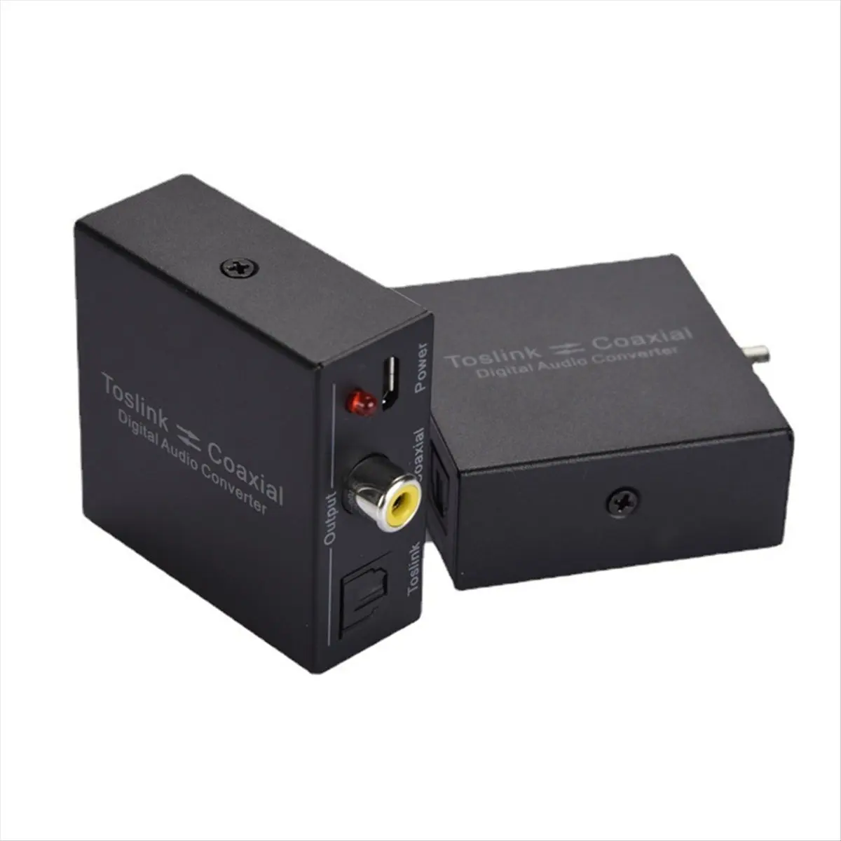 AA19 Coaxial Bi-Directional Audio Converter for Spdif Toslink to Coaxial Audio or Coaxial to Toslink Digital Audio Converter