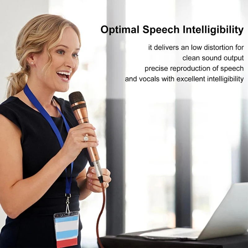 ميكروفون ديناميكي سلكي عام محمول باليد ، ميكروفون عزل الضوضاء للخارج ، الكاريوكي ، الاجتماع ، الغناء
