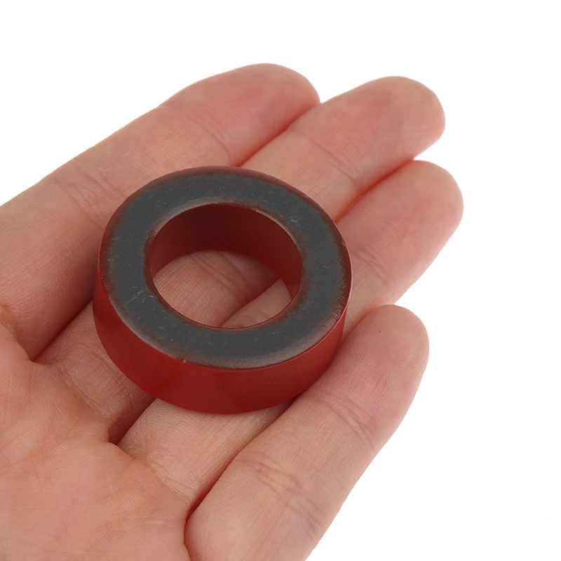 T130-2 Iron Ferrite Toroid Cores For Inductors Iron Powder Core Red Ring Low Permeability