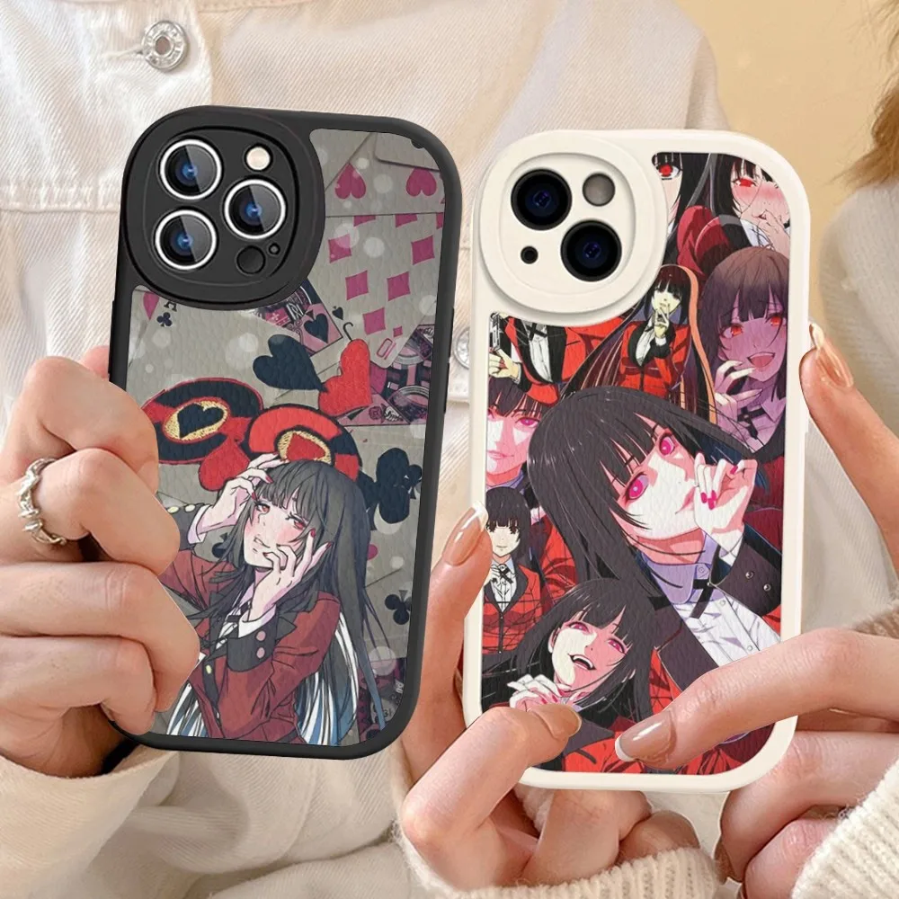 Kakegurui Jabami Yumeko Anime Phone Case Hard Leather For iPhone 14 13 12 Mini 11 14 Pro Max Xs X Xr 7 8 Plus Fundas