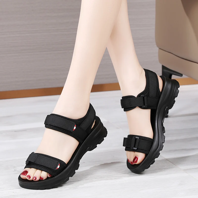 Women Sandals Summer Leisure Beach Holiday Sandals Women Shoes New Outdoor Sneakers Male Retro Comfortable Casual Sandals Women