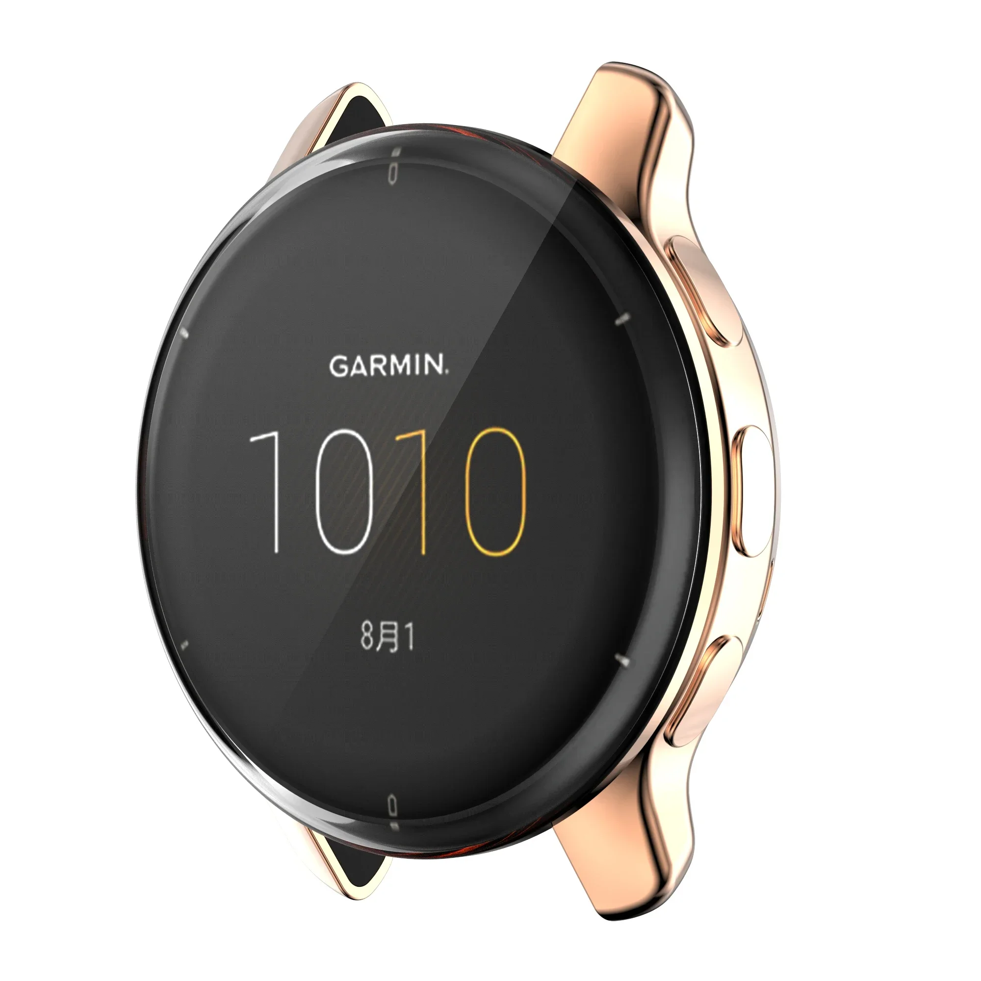 Pulseira de metal para garmin venu 2 plus venu 2 2s banda de cinta de aço inoxidável garmin vivoactive 4 4S caso de proteção de cobertura total