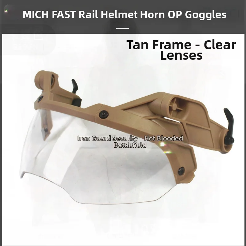 

Tactical Horn OP Flip Goggles Guide Edition Unisex Cycling Glasses Windproof Full Frame Interchangeable Lenses for Sports