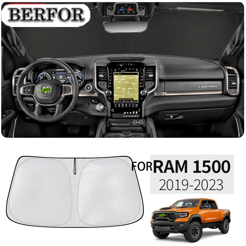 

Солнцезащитный козырек для лобового стекла с нано-изоляцией, аксессуар для интерьера автомобиля, для Dodge Ram 1500 2019-2023