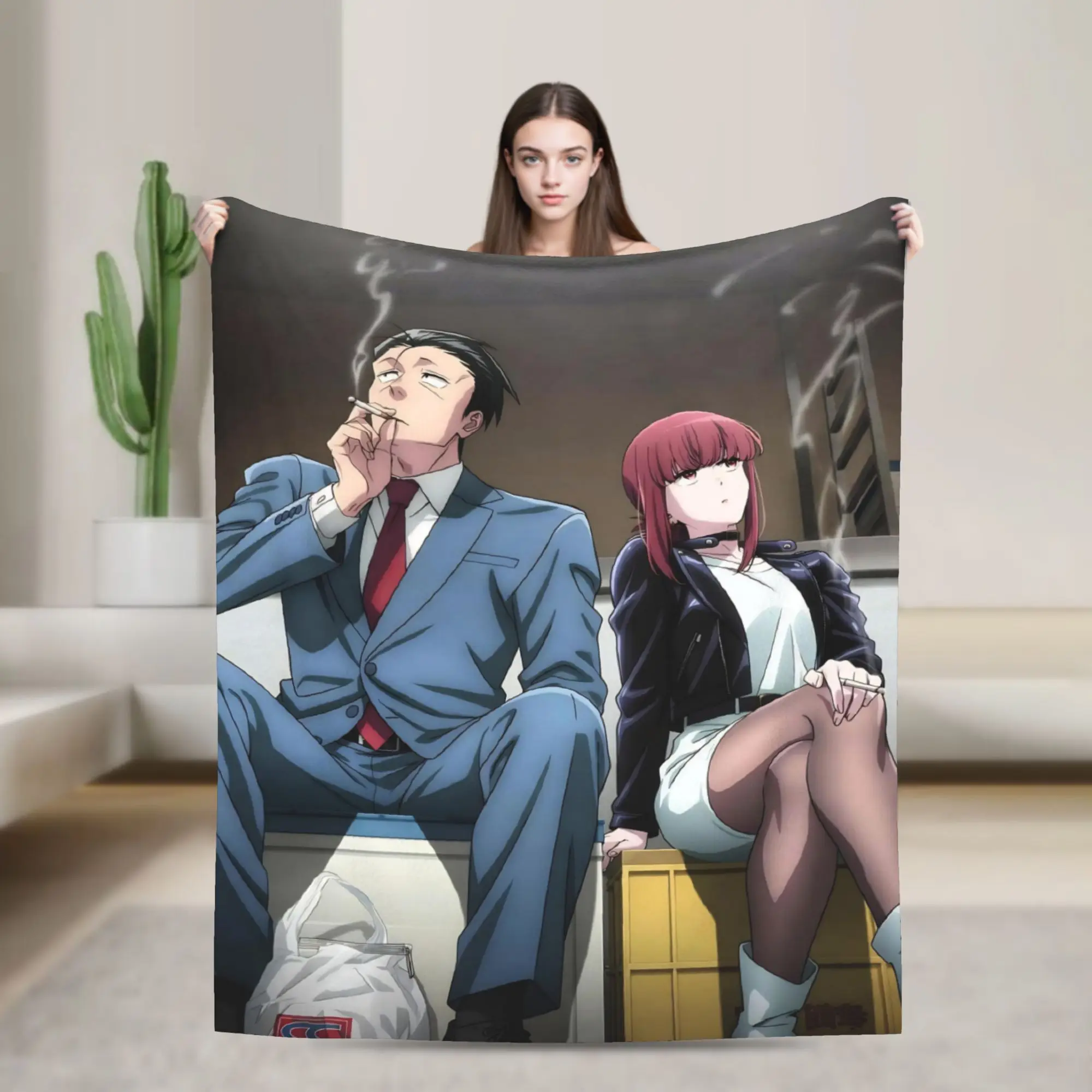 Smoking Behind the Supermarket with You Blanket Ultra-Soft Fleece Comfort Gift  Throw Blankets Bedding Throws