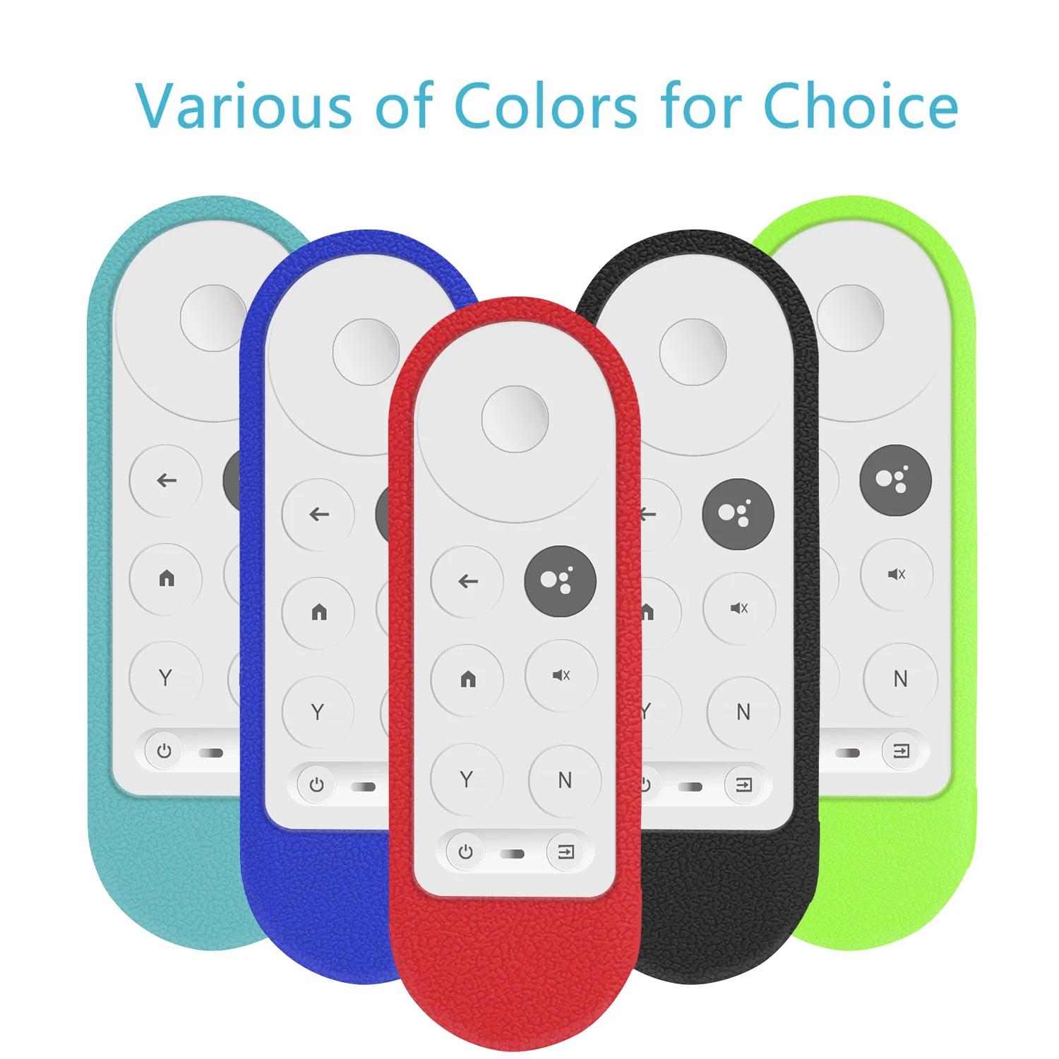 Silicone Case Cover Shell Fit for Google Chromecast TV G9N9N 2020 Voice Remote Control Shockproof Soft Protective Sheath