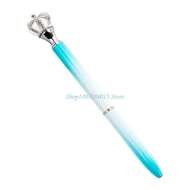 

R6FF Metal Ballpoint Pen Business Signing Pen Twist Action Smooth to Write for Office School Hotel Reception