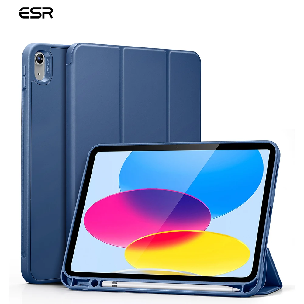 

ESR for iPad 10th Generation Case for iPad Pro 11 2022 2021 Rebound Case Built-in Pencil Holder for iPad Pro 12.9 2022 Soft Back