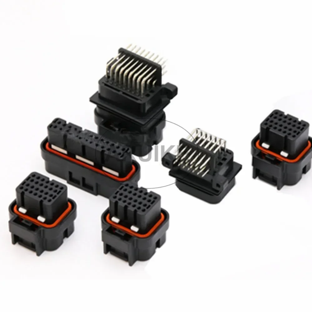 

1 set 34 pin way Automotive ECU Tyco AMP female Sealable auto computer connector oil gas electrical plug for Suzuki 4-1437290
