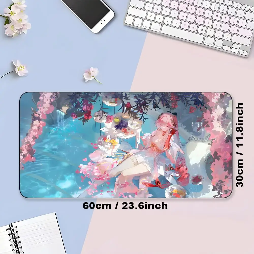 Wuthering Waves Changli tapis de souris en caoutchouc ordinateur portable jeu officiel impression colorée esthétique assez populaire mode tapis de luxe
