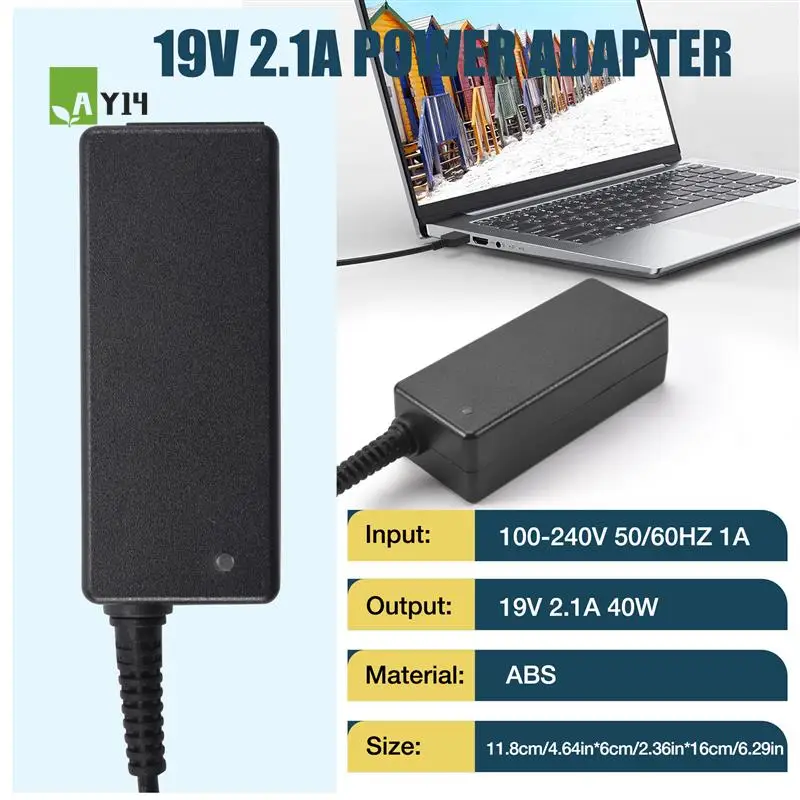 

AY14 -Power Charger AC Adapter 19V 2.1A 40W For SAMSUNG NP900X3C NP900X4C NP900X3A NP900X1