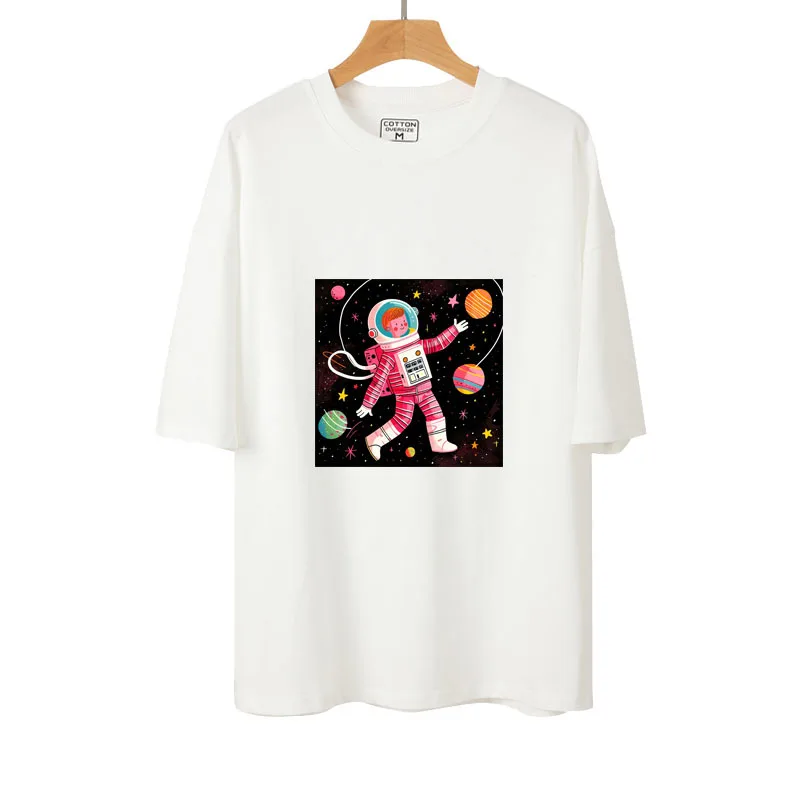 Playfulness Fun Stickers Wonderful Night Vinyl Patch Owl Fox Astronaut DTF Heat Transfer Sticker For T-shirt Iron On Clothes&bag - view 2